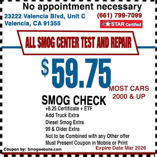 Smog Check Coupon